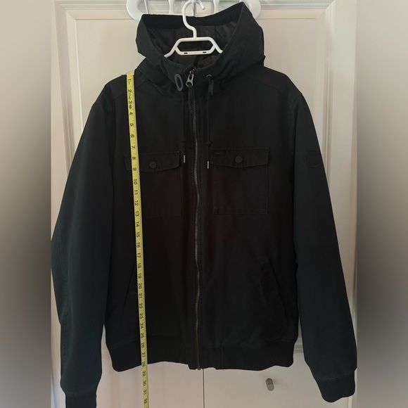 RVCA Black Jacket Size Men’s Large - Picture 6 of 9